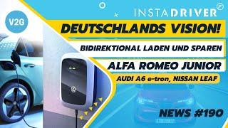 Bidirektionales Laden: Verdient dein E-Auto Geld? Tesla, Nissan Leaf & Alfa Romeo | E-Auto News 190