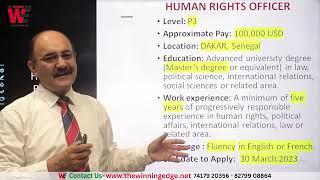 UN Human Rights Jobs 2023 | United Nations HR Vacancies 2023 | UN Jobs and Vacancies 2023 P3, P4, P5