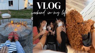 weekend vlog! friends, brand event, date night + my acne journey