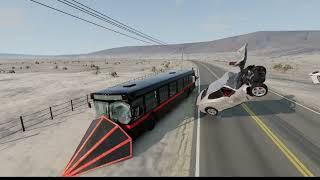 | 4k | BeamNG.Drive Bus Vs Cars | 4k | #5