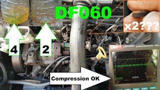 Renault Megane II cylinder 2 misfiring DF060. Injection fault error and running poorly.