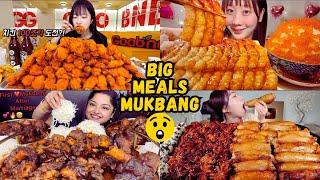 MUKBANG CRAZY BIG MEALS ASMR!   #mukbang #happyeats  #asmrmukbangeatingsounds