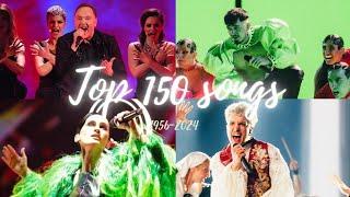 my top 150 eurovision songs (1956-2024)