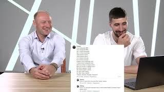 Денис Абышев и Артём Антошкин читают комментарии болельщиков мини-футбольного клуба "Тюмень"