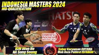 KIM Won Ho/NA Sung Seung [KOR] vs Sabar K.GUTAMA / M Reza Pahlevi ISF [INA] | Indonesia Masters 2024