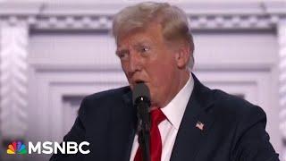 ‘Off the rails’: Donald Trump loses battle with impulse control, delivering rambling RNC speech