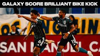 GET ON YOUR BIKE: Bicycle kick goal for Galaxy's first