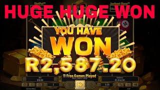 HUGE Luck Online Slot Machine GOLD RUSH MILLIONS and won