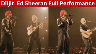 Diljit Dosanjh Ed Sheeran Live Performance Mumbai, diljit dosanjh ed sheeran live Mumbai