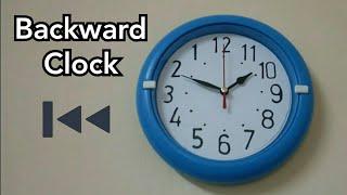 How To Make Backward Clock