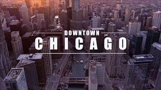 Downtown Chicago Aerial 4k