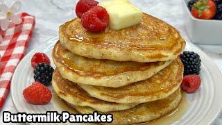 Buttermilk Pancakes Recipe | How to Make the Fluffiest Pancakes I My Recipes By R