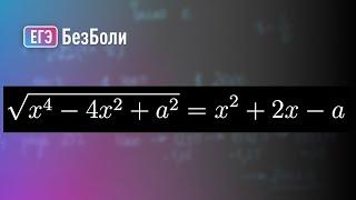 Иррациональное уравнение 4(!) степени | Параметр 135 | mathus.ru #егэ2024