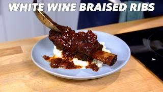 Budget Friendly White Wine Braised Beef Ribs Recipe