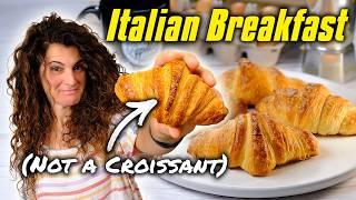 How to Make the Most Classic Italian Breakfast | Homemade CORNETTI Recipe