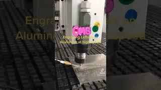 Unitec CNC Router Engraving Aluminum by HSD spindle at high speed