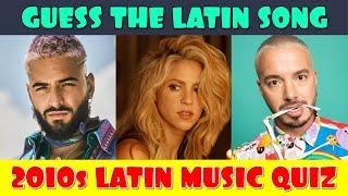 Guess the 2010s Latin Song Music Quiz