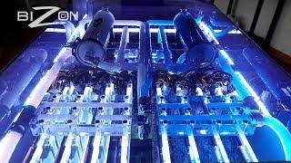 World's first liquid cooled 10 GPU server (TITAN RTX)