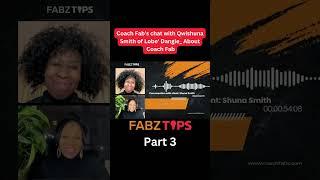 Coach Fab's chat with Qwishuna Smith of Lobe' Dangle  About Coach Fab. Part 3 #fitness #shorts