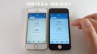 iOS 12.5.6 vs iOS 12.5.7 on iPhone 5s SPEED TEST