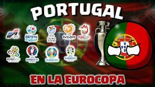 HISTORIA de PORTUGAL en la EUROCOPA  1984-2024 COUNTRYBALL