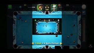 9 balls in 1 Shot OMG world Record Slippery ice 8 ball pool #8ballpool #gwmat #shorts #trickshots