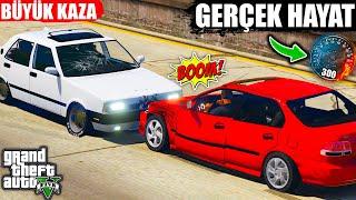 GTA 5 GERÇEK HAYAT !! HONDA İLE BÜYÜK KAZA !! #17