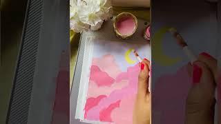 cute pink cloud drawings #painting #art #cloudpainting #trending #pink #trendingshorts #diy