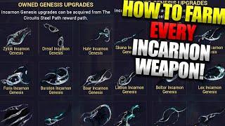 How To Farm Every Warframe Incarnon Weapon In The Game! Strongest Warframe Weapons!