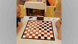 Anikeev - Buzinskij. European Draughts Championship 2024 (rapid)