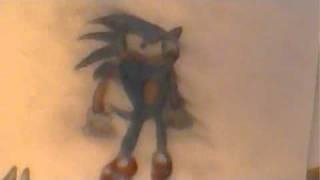 sonic the hedgehog drawing by me