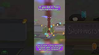 If you die in Alien Hominid Invasion, you'll have a few seconds to move your alien before respawning