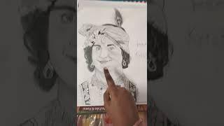 krishna ji  drawing #art #trending #umang