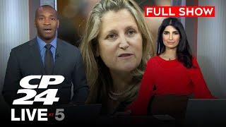 Freeland's resignation sparks chaos in Ottawa | CP24 Live at Five for Dec. 16, 2024