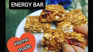 Homemade Energy Bar | no sugar, no jaggery snack bar | Granola Bar | sugar free recipe