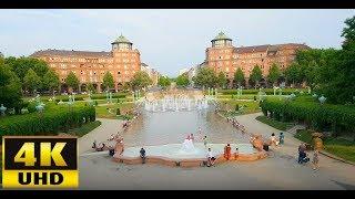 Wasserturm Mannheim - 4K UHD Video - Panorama View - Relaxing Music