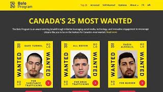 Here are Canada's 25 most wanted fugitives