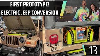 Electric Jeep Conversion - First Prototype Done!