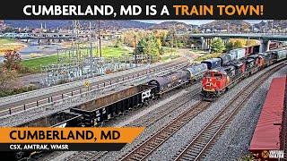 Cumberland South, Maryland, USA | Virtual Railfan  LIVE !