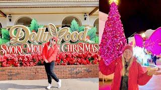 Our First Dollywood Smoky Mountain Christmas! Festive Train, Shows, Carolers & Food Challenges