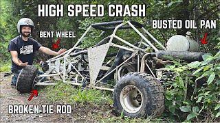 I CRASHED Our 750cc Cross Kart | High Speed 180, Broken Parts, Totaled??