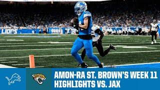 All 11 catches from Amon-Ra St. Brown's 161-yard game vs. Jaguars | 2024 NFL Season Week 11