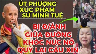 ÚT PHƯỢNG BỊ ZÍ ĐÁNH GIỮA ĐƯỜNG BỤM ĐẦU KHÓC NỨC NỞ QUỲ LẠI CẦU XIN