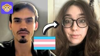 Trans Woman Meets Unhinged Stranger  (Trans Girl Trolling on Monkey App GONE WRONG)