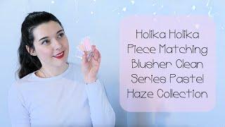 Holika Holika Piece Matching Blusher Clean Series Pastel Haze Collection