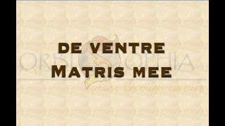 DE VENTRE MATRIS MEE - ORBISOPHIA - JOHN THE BAPTIST