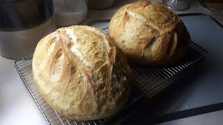 Easy Crusty Bread Recipe Without a Sourdough Starter! (Bread Baking for the Week)~Vlog