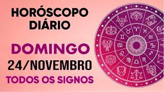 HORÓSCOPO DO DIA - DOMINGO DIA 24/11/24 - PREVISÕES PARA TODOS OS SIGNOS