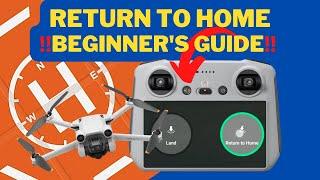 How Does DJI "Return To Home" work? Getting Your Drone Back Safely For Beginners. DJI Mini 3 Pro!