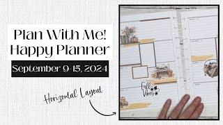 Plan With Me! | Classic Horizontal Happy Planner | September 9-15, 2024